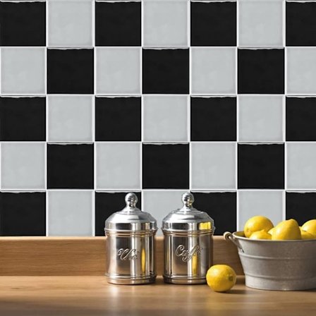 Kakelklistermærke 15x15 cm lilla, vægklistermærke til køkken & badeværelse, vandtæt vægdekoration 10-pak_TF_TF