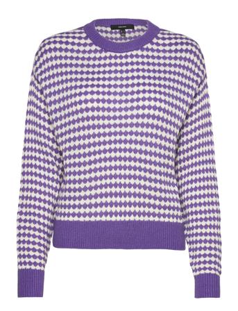 Vmgabi Ls O-Neck Pullover Ga Bf Purple Vero Moda