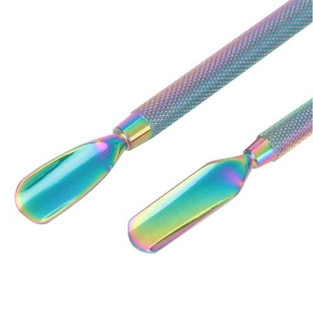 2 stk/sett Dobbeltsidet Neglebåndskyver i Rustfritt Stål - Død Hudfjerner - Neglekunst Pedikyrverktøy