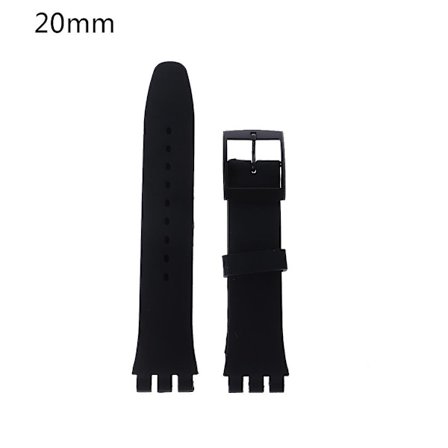 Til Swatch 16/17/19/20mm Silica urrem, rem, armbånd, slidstærkt (FMY)