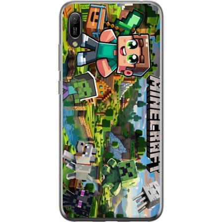 Kompatibelt Mobildeksel til Huawei Y6 Pro (2019) Lady Gaga The Fame svartvit portrett med store solbriller i minimalistisk pop estetikk