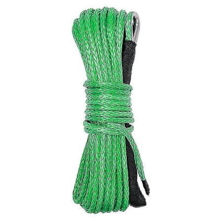 1/4X50 15M 6MM 7700 Lbs Bil Elektrisk Vinsch Rep Höghållfast Fiber Rep Bil Terrängfordon Drag