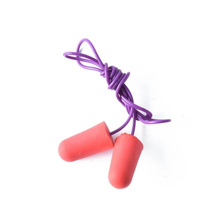 Bløde silikone ørepropper med ledning, ørebeskytter, støjreducerende ørepropper, høreværn, genanvendelige