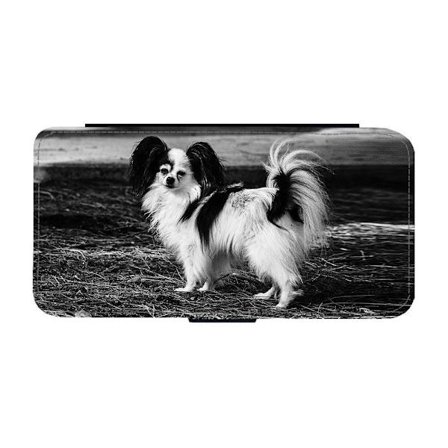 Papillon Hund iPhone 16 Pro Flip Mobilfodral
