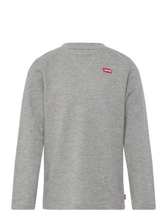 Levi's Thermal Crew Knit Top Tops T-shirts Long-sleeved T-shirts Grey Levi's