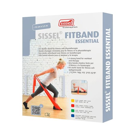 Sissel Fit Fitband 2,5 m Blå Over Middel Blå, Sport & Velvære, Fitnessudstyr, Træningselastikker