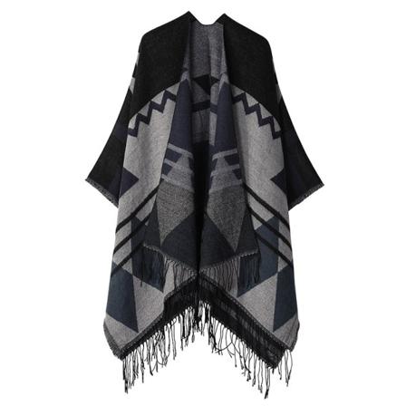Stickad poncho XXL halsduk Elegant mjuk poncho 1 st för att hålla värmen