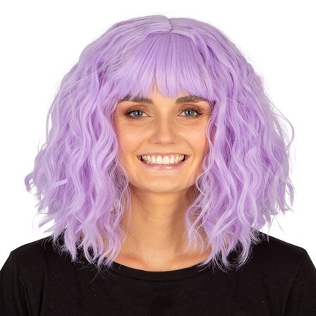 Violetti Peruukki Otsatukalla