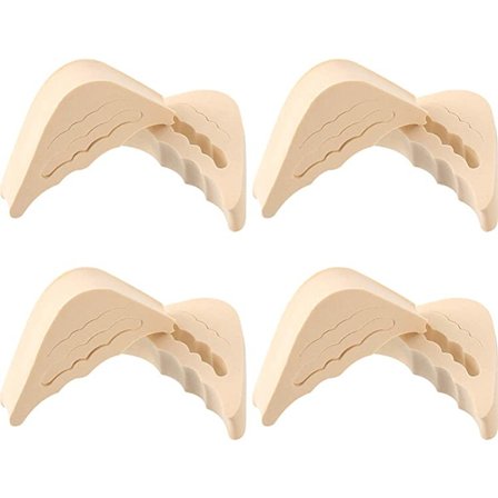 4 par justerbare skostøtter, unisex overdimensionerede skostøtter, Bi