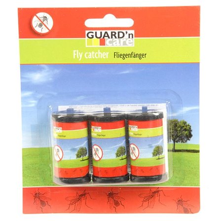 Klæbende fluetape i 3-pak til effektiv fluefangst