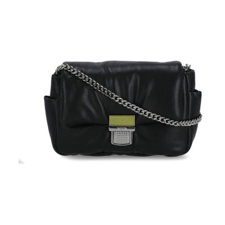 Msgm Shoulder Tass , Zwart , Dames , Maat: ONE Size Schoudertassen