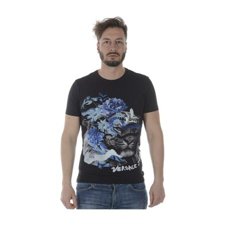 Versace Jeans Couture, t-shirt Zwart, Heren, Maat:XL
