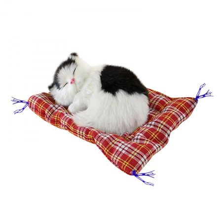 Huonekoriste (musta kissa torkut) 17 cm simulaatioeläin söpö kissa