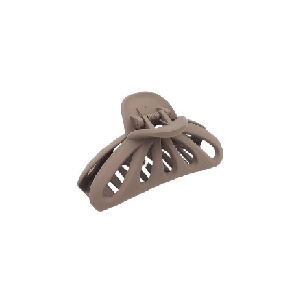 Complement Gummerad Hårklämma Solfjäder 10 Cm Accessoarer & tillbehör Dam Brun