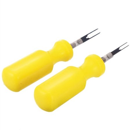 To stykker Bil Stik Terminal Fjernelse Værktøj Nøgle Pin Udtrækker Trækker