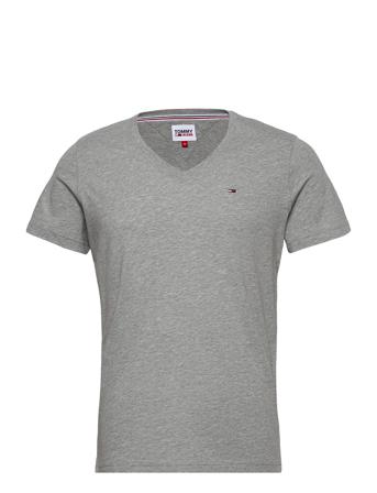 Tjm Original Jersey V Neck Tee T-shirt Grå Tommy Jeans