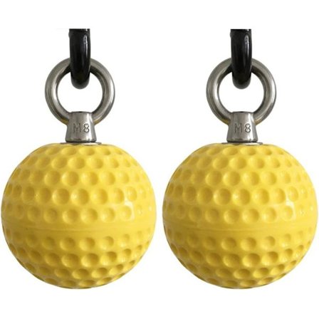 2 stk. (gul) Fitness håndledskugle pull-ups udstyr træning