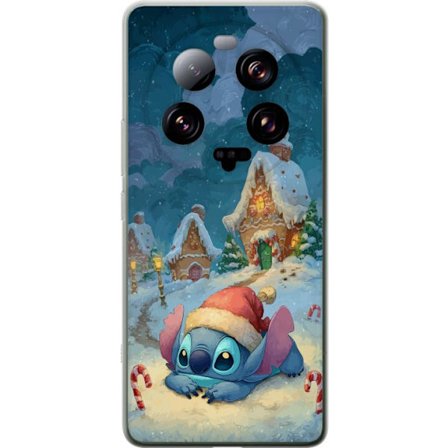 Kompatibelt Mobildeksel til Xiaomi Xiaomi 13 Ultra Stitch i en nisselue i en snødekket landsby med pepperkakehus, drømmende vinterstil perfekt for k