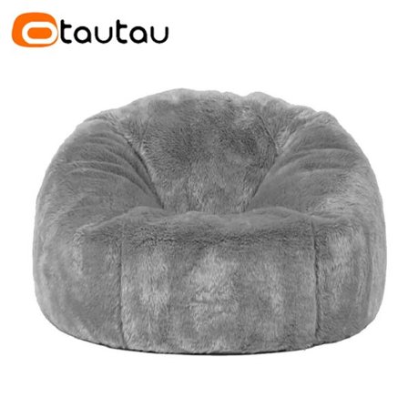 Voksne Børn Fluffy Faux Fur Sækkestol Puf Betræk uden Fyld Sækkestol Puf Salon Ottoman Hjørnesæde Sac DD003