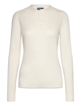 Cotton Henley Shirt Tops T-shirts & Tops Long-sleeved White Polo Ralph Lauren