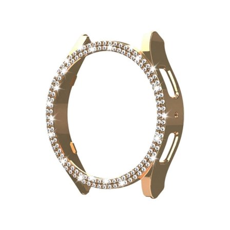 2-pack Bling Skal för Samsung Galaxy Watch 6 Skärmskydd 40mm, Glitter Diamant Stötfångare Framsida för Galaxy Watch 6 Tillbehör 40 mm