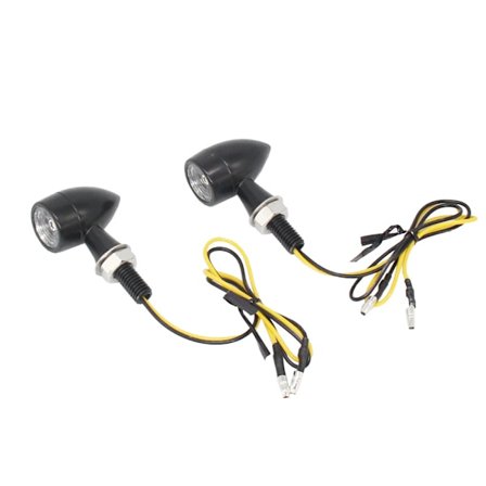 Anvendelig kawasaki suzuki yamaha blink, motorcykel LED mini metal blinklys retro signal.