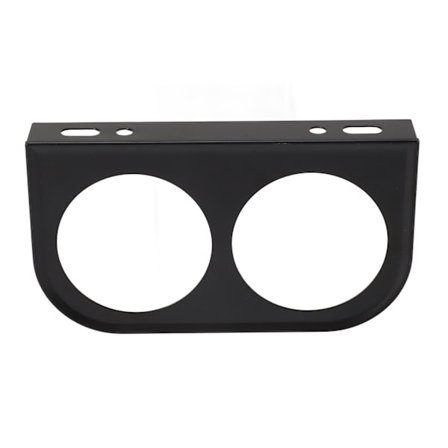 2-håls mätare panelmätare 2‐1/16 tum 52MM Universal metall bilmätare montering Instrumentpanel svart