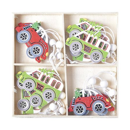 Tretre julepynt i tre