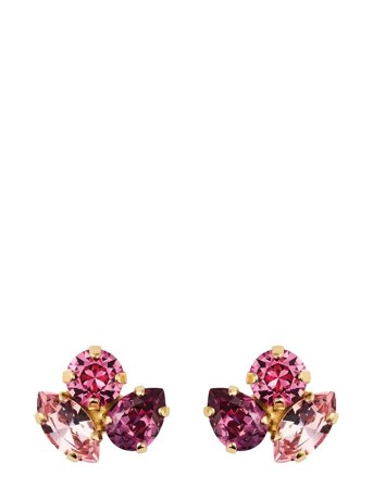 Caroline Svedbom Ana Earrings Gold - Pink - ONE SIZE