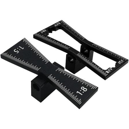 Dovetail-merkintäjig- set 1:5-, 1:6-, 1:7- ja 1:8-kalteilla - Käsityökalu puuntyöstöön lohenpyrstöliitokset