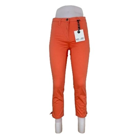 Ze-Ze Aprikos Orange Slim Fit Capri Leggings Small