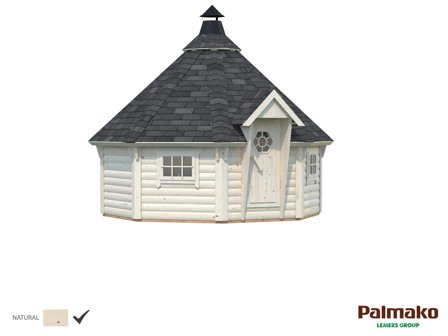 Palmako Eva Grillkåta 11,9 m²/inv. 11,4 m², obehandlad, Uterum