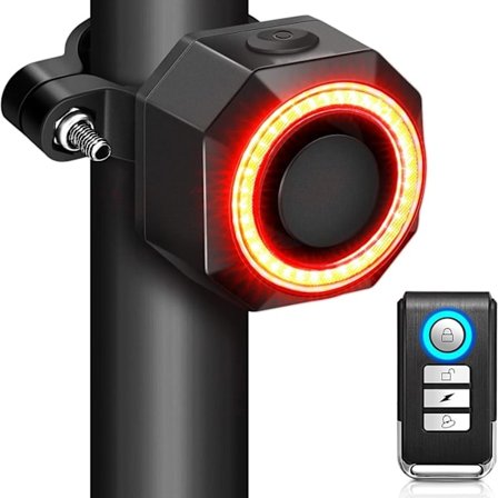 2025 Seneste Model Smart Cykel Baglygter med Alarm, Genopladelig Baglygte til Natcykling, Vandtæt Bremselys, 110db Trådløs