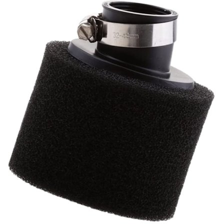 Sort Vinklet Skum Luftfilter Rengøringsmiddel ATV til Karburator Motor Quad Pit Snavs Monkey Bike Motocross Motorcykel-Sort 35mm