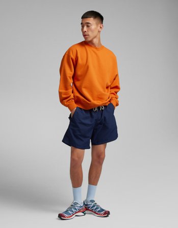 Organic Oversized Crew - Cedar Brown XL