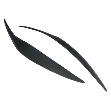 Bil Front Strålkastare Facelift Ögonbryn Ögonlock Passar för Fiesta Mk7.5 2012-2017 Matt Svart