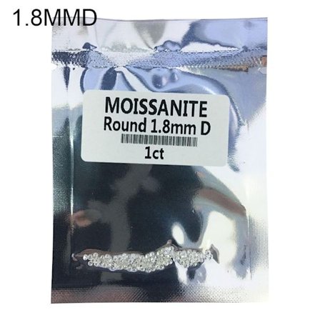 Ægte Moissanite Diamant Mossanite Løs Sten 1,8MMD 1,8MMD