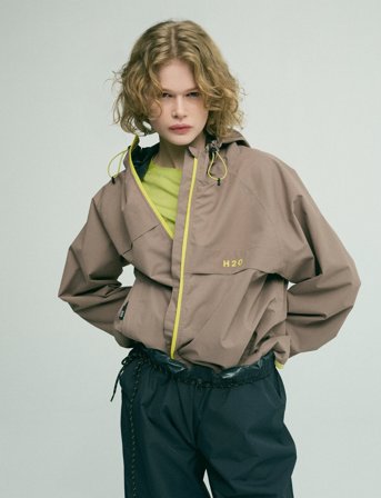 H2O Rømø Festival Lw Rain Jacket - Pack - Brown - L