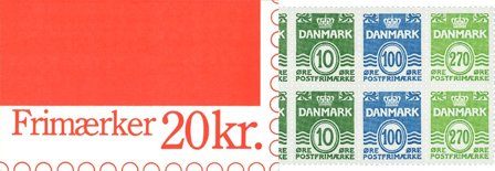 Danmark 1988 - Frimærkehæfte 20 kr. AFA 3 - Postfrisk