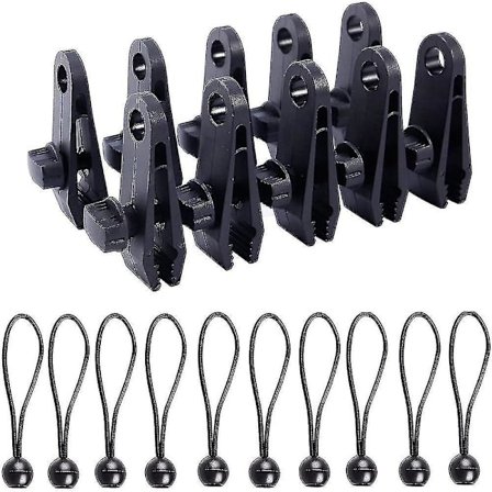 10pack Heavy Duty Reusable Tarp Clips - Use With Canopy Tent