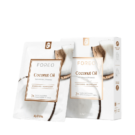 FOREO Farm To Face Coconut Oil Sheet Masks Ansiktsmask & peeling Unisex Transparant 3