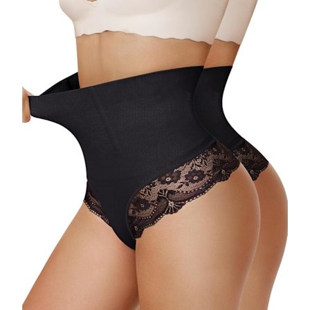 2025 Senaste Modell 2-pack Tummy Control Shapewear för Kvinnor Trosor Underkläder Sömlösa Trosor Kompression Mage Rumpform