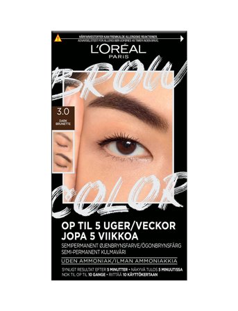 L'Oréal Paris L'oréal Paris, Brow Color, Semi-Permanent Eyebrow Color, 3.0 Dark Brunette, 30Ml - Brown - 1 ST