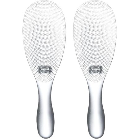 2 st Japansk Risspade, Livsmedelsgodkänd Non-Stick Rissked, Värmebeständig Risspade för Riskokare, Diskmaskinsäker (Transpar