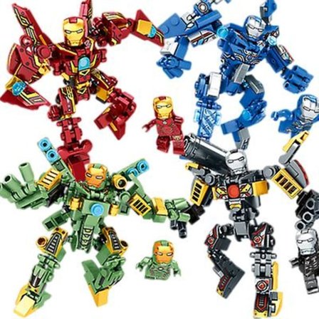Avengers Iron Man Minifigur Mech Anti-hulk Base Drenge Byggeklods Legetøj