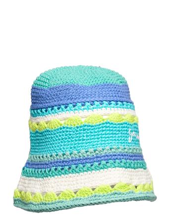Cotton Crochet Accessories Accessories Headwear Bucket Hats Grønn Ganni*Betinget Tilbud