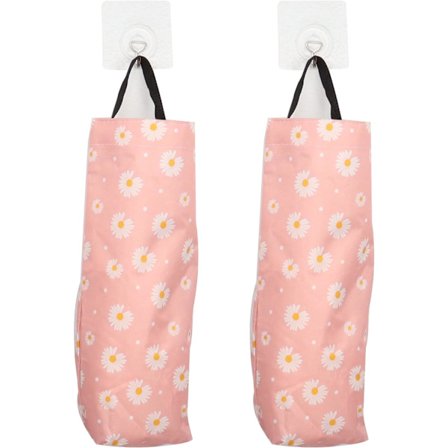 2-pack Tvättade Plastpåsar med Vikbar Väggfäste, ZQKLA