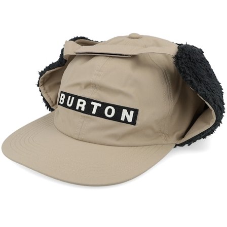 Burton - Béžová earflap Kšiltovka - Lunchlap Hat Summit Taupe Earflap @ Hatstore