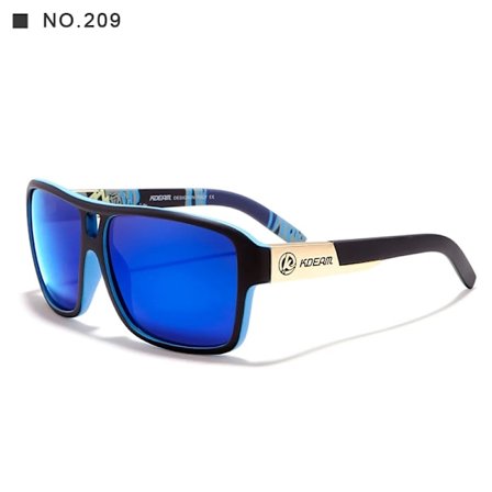 2024 Fashion KDEAM Brand Design UV400 Sport Polarized Square Shades Solglasögon Unisex Coating Glasögon Gafas de sol för Sporting