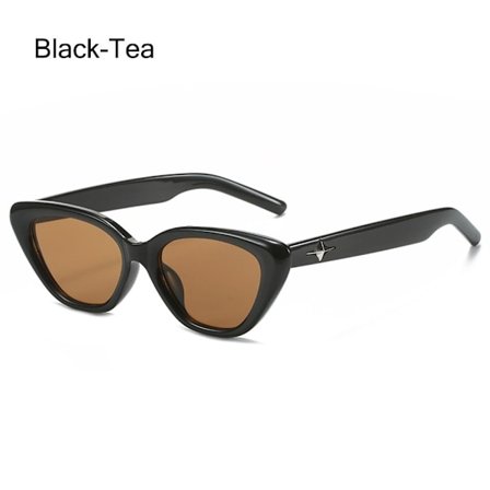 Cat Eye Solbriller Star Y2K Solbriller BLACK-TEA BLACK-TEA